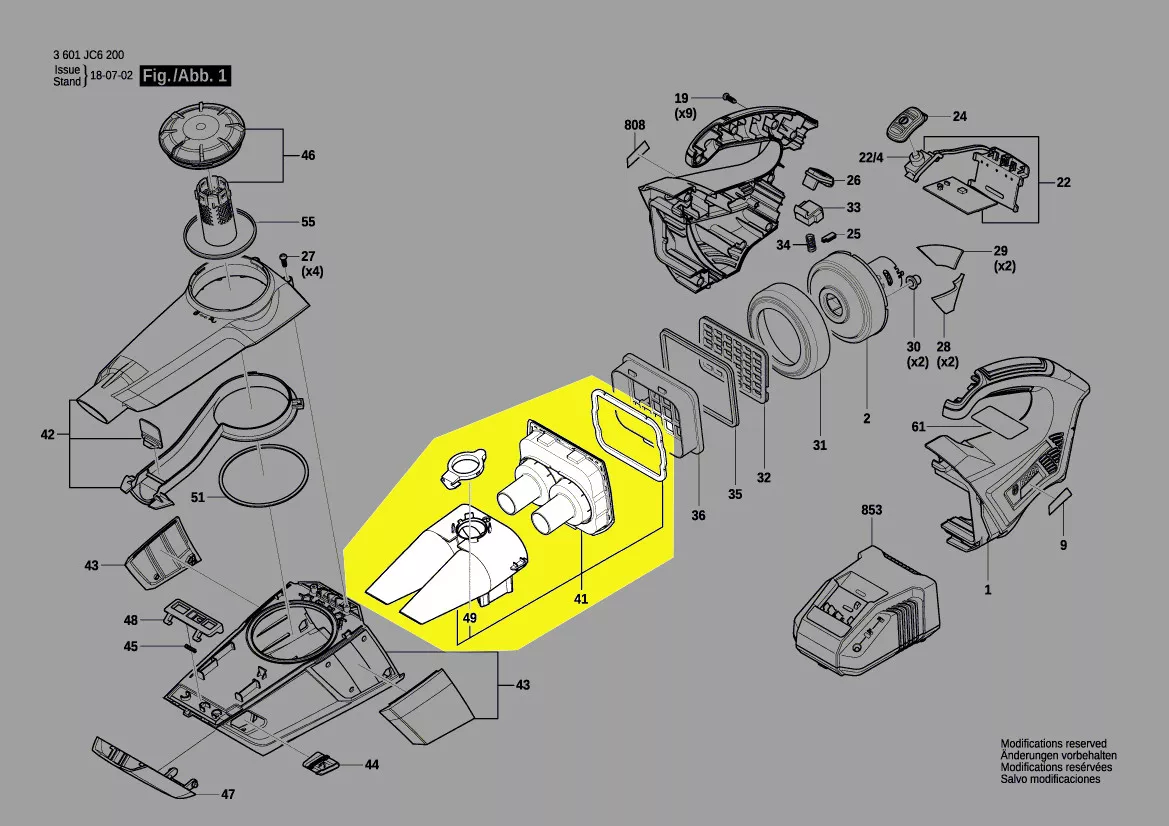 porte-filtre réf. 1 619 PB2 091 Bosch